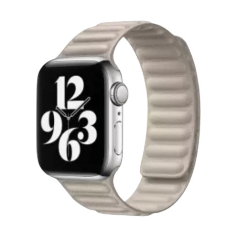 Кожаный ремешок для Apple Watch 38/40/41mm Leather Link Taupe Кожаный ремешок для Apple Watch 38/40/41mm Leather Link Taupe